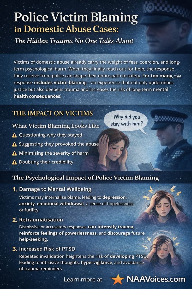 Police Victim Blaming in Domestic Abuse Cases: The Hidden Trauma No One Talks About